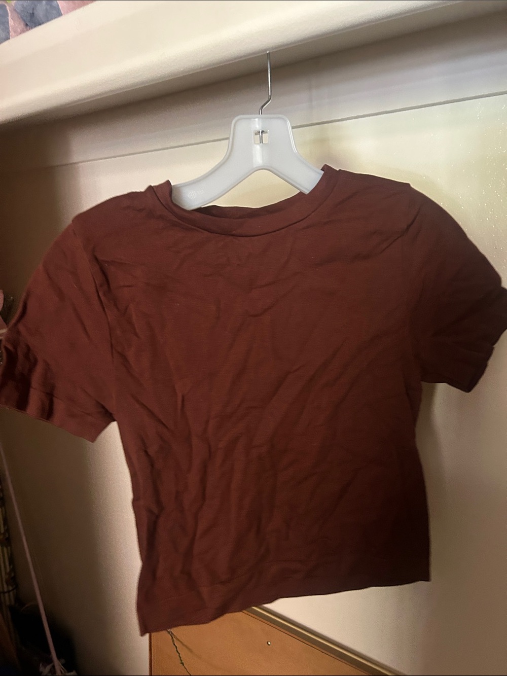 Women’s Short Sleeve Crewneck Top - Brown
